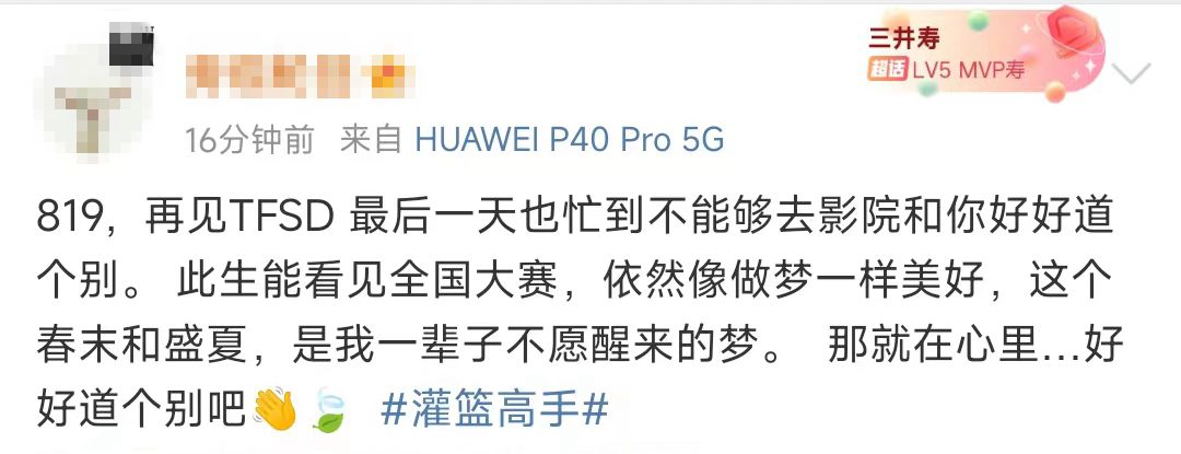 当灌篮高手终映日落幕，青春的热血与记忆仍在